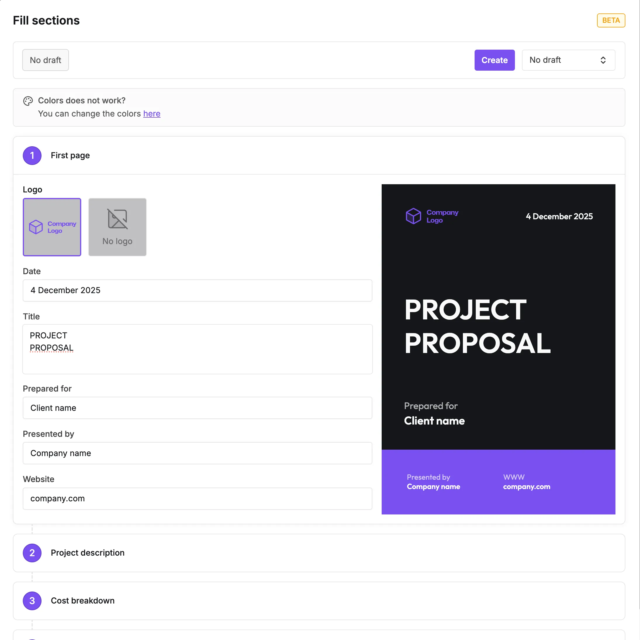 Customize & real-time preview