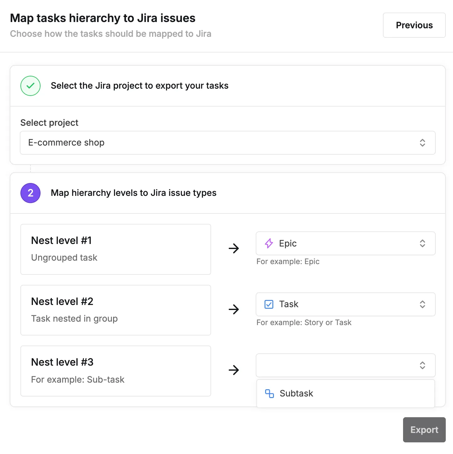 Smart hierarchy mapping